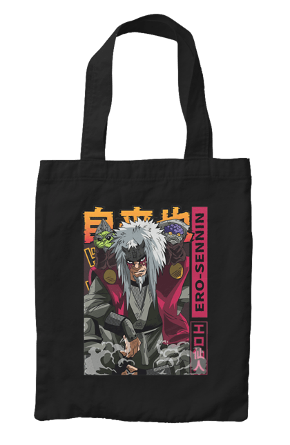 Bag with prints Naruto Jiraiya. Anime, hokage, jiraiya, manga, naruto, shinobi, shonen. 2070702