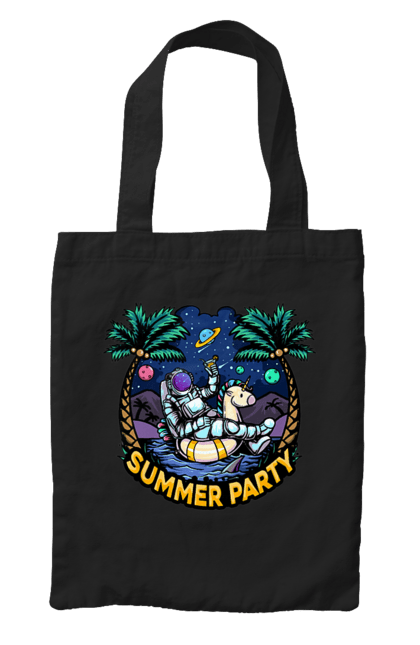 Bag with prints Summer Party With Astronaut. Cosmonaut, space, summer. 2070702