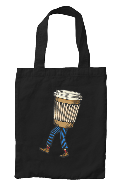 Сумка з принтом "Людина Кава". Кава. 2070702