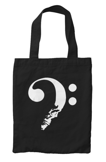 Сумка з принтом "Череп (у чому сенс життя)". Життя, знак питання, лікар, лікарня, після смерті, сенс життя, смерть, череп, що далі. 2070702