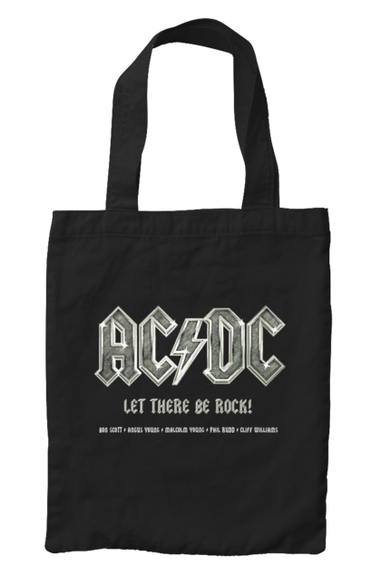 Сумка з принтом "AC/DC". Ac dc, acdc, blues rock, group, hard rock, music, rock n roll. Milkstore