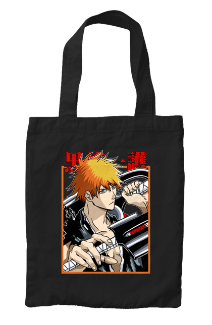 Сумка з принтом "Бліч Куросакі Ічіґо". Anime, bleach, ichigo kurosaki, manga, аніме, бліч, ічіго, куросакі ічіґо, манга. 2070702