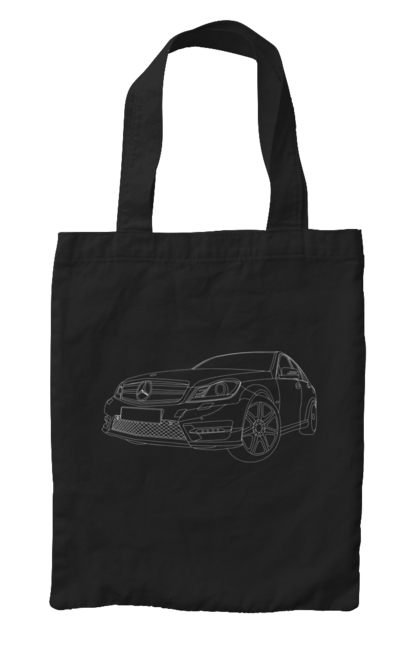 Bag with prints car Mercedes. Auto, mercedes. 2070702