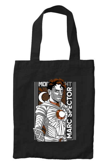 Bag with prints Moon Knight. Marc spector, marvel, mcu, moon knight, series, steven grant, tv show. 2070702