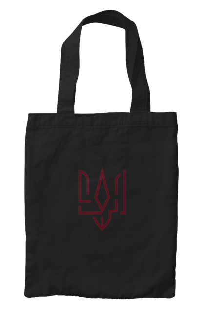 Сумка з принтом "Тризуб мінімалізм". Герб, герб україни, патріотичне, україна, українська символіка, українське. 2070702
