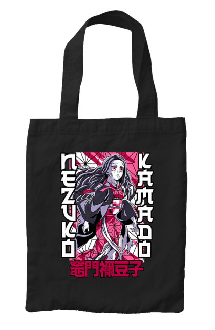 Bag with prints Demon Slayer Nezuko. Anime, demon slayer, kimetsu no yaiba, manga, nezuko, serial. 2070702