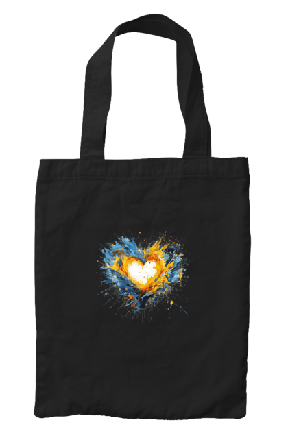 Сумка з принтом "Серце патріота". Патріотичне, прапор україни, серце, україна, українська символіка, українське. 2070702