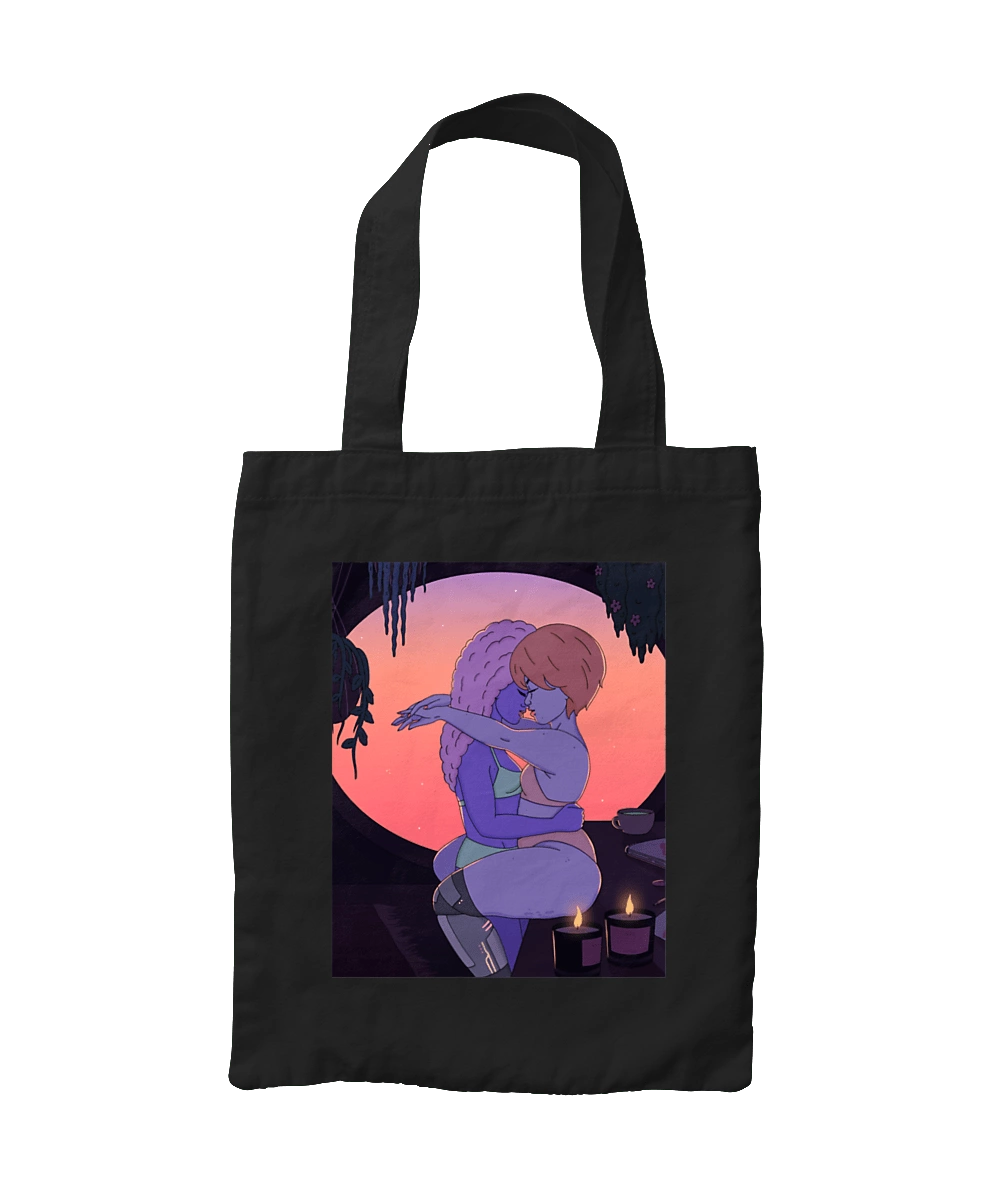 Purple Girls Hugging