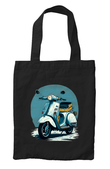 Сумка з принтом "Мопед". Відпочинок, літо, мопед, скутер, швидкість. 2070702