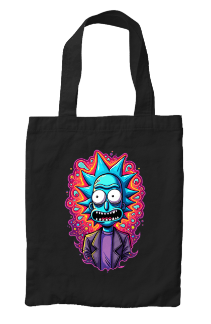 Сумка з принтом "Рік та Морті". Rick and morty, мультфільм, наукова фантастика, пригоди, рік, рік і морті, трагікомедія, чорний гумор. 2070702