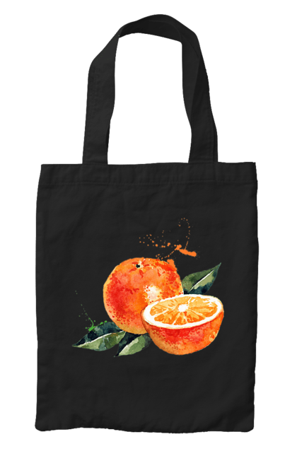 Сумка з принтом "Помаранчевий Апельсин". Апельсин, помаранчевий апельсин, фрукт, цитрус. CustomPrint.market