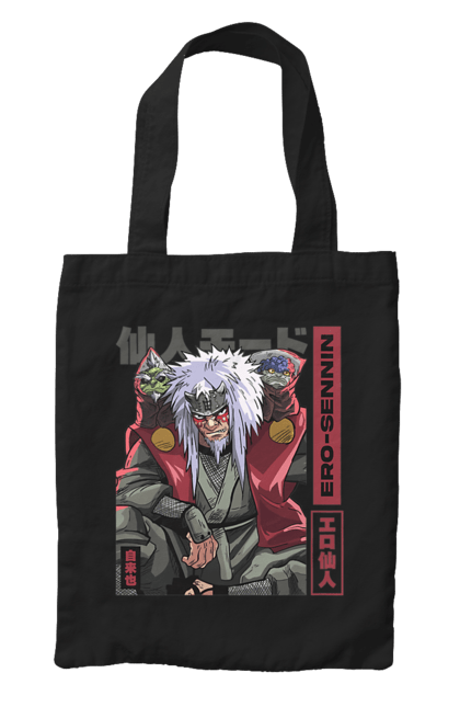 Bag with prints Naruto Jiraiya. Anime, hokage, jiraiya, manga, naruto, shinobi, shonen. 2070702