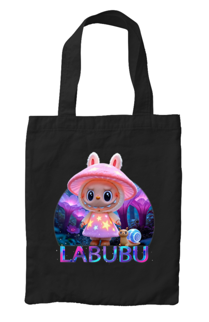 Сумка з принтом "Лабубу". Брелок лабубу, іграшка лабубу, лабубу, лабубу кока кола, лялька лабубу, мерч лабубу, мила, рожева лабубу, смішна лабубу. 2070702