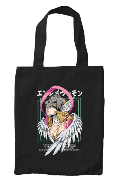 Bag with prints Digimon Angewomon. Angewomon, bandai, digimon, digital monsters, media franchise, virtual pets. 2070702