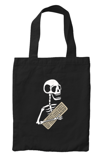 Сумка з принтом "Вічний кодер". Ай ті, айтішник, бінарний, код, програміст, розробник, хакер. 2070702