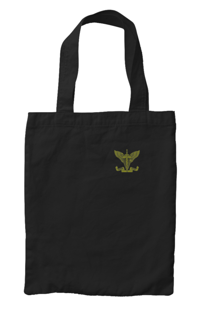 Сумка з принтом "Десантно штурмові війська України". Армійська, військова, емблема, мілітарі, хакі. 2070702