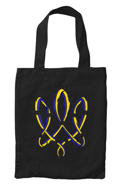 Сумка з принтом "Тризуб України герб". Воля, герб, символ україни, тризуб, тризуб україни, тризуб україни герб, україна, українська символіка. 2070702