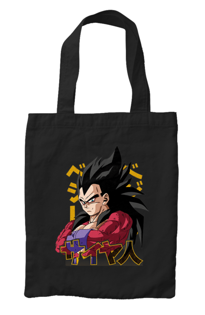 Bag with prints Dragon Ball Vegeta. Anime, dragon ball, goku, manga, tv series, vegeta. 2070702