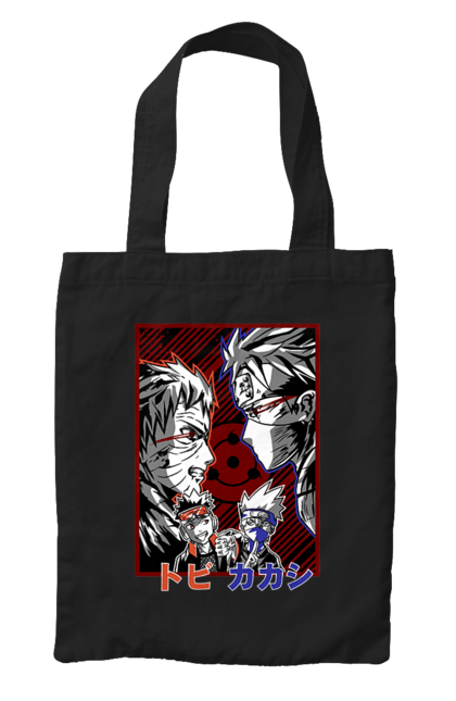 Bag with prints Naruto Kakashi Hatake. Anime, kakashi, manga, naruto, shinobi, shonen, team number 7. 2070702