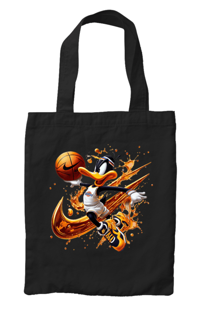 Bag with prints Daffy Duck Nike. Cartoon, character, daffy duck, duck, looney tunes, merrie melodies, nike, warner brothers. 2070702