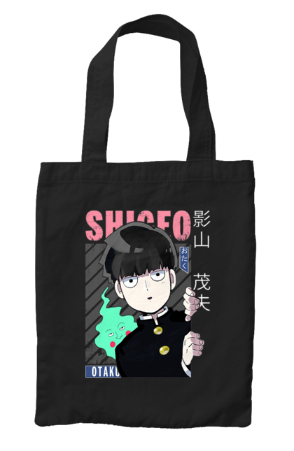 Bag with prints Mob Psycho 100. Anime, manga, mob, mob psycho 100, shigeo kageyama. 2070702