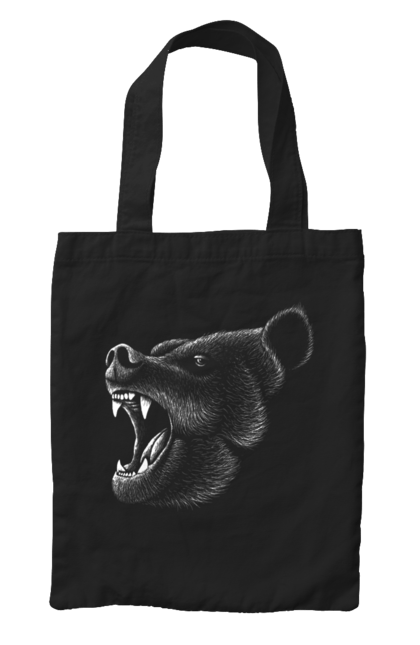 Сумка з принтом "Oso 2". Bear, ведмідь, впасти, зуби, тварина, шість. CustomPrint.market