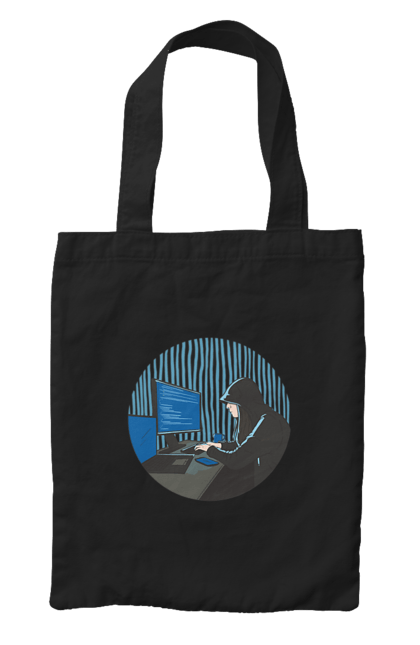 Сумка з принтом "Хакер". Бінарний, гік, програміст, хакер. 2070702