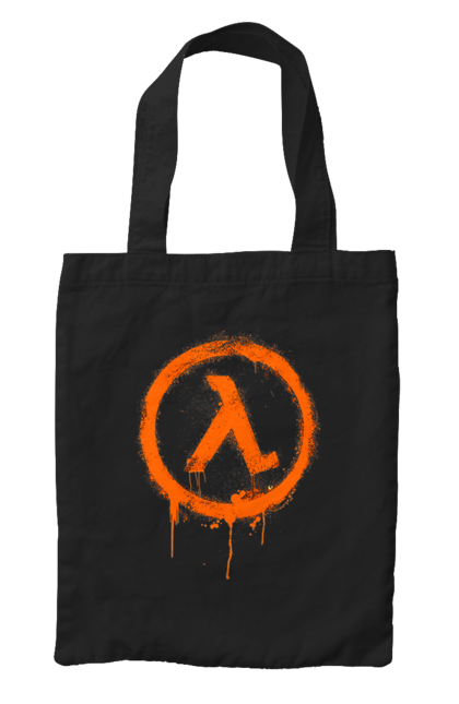 Сумка з принтом "Half Life". Half life, playstation, sega, sierra studios, геймер, гра, етап, комп`ютерна гра, мережева гра, місія, пройшов, рубилово, сюжет. 2070702