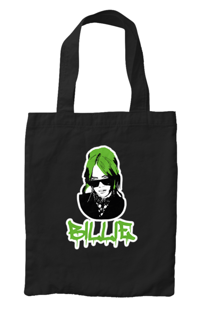 Сумка з принтом "Billie Eilish". Активістка, біллі айліш, мизукант, права, співачка, тварини. 2070702