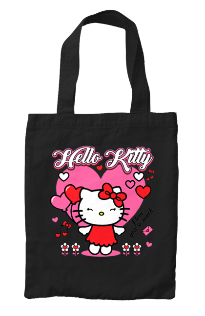 Сумка с принтом Хелло Китти. Hello kitty, бренд, кот, котенок, персонаж, хелло китти. 2070702