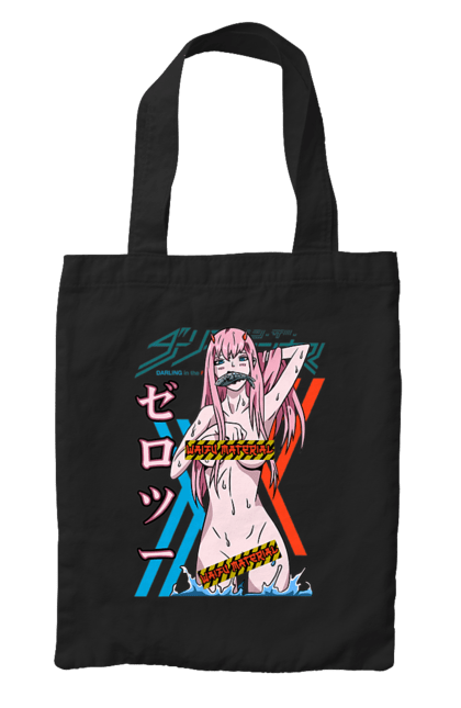 Сумка з принтом "Коханий у Франксі Zero Two". Anime, manga, zero two, аніме, зеро ту, коханий у франксі, манга, милий у франксі, нуль два. 2070702