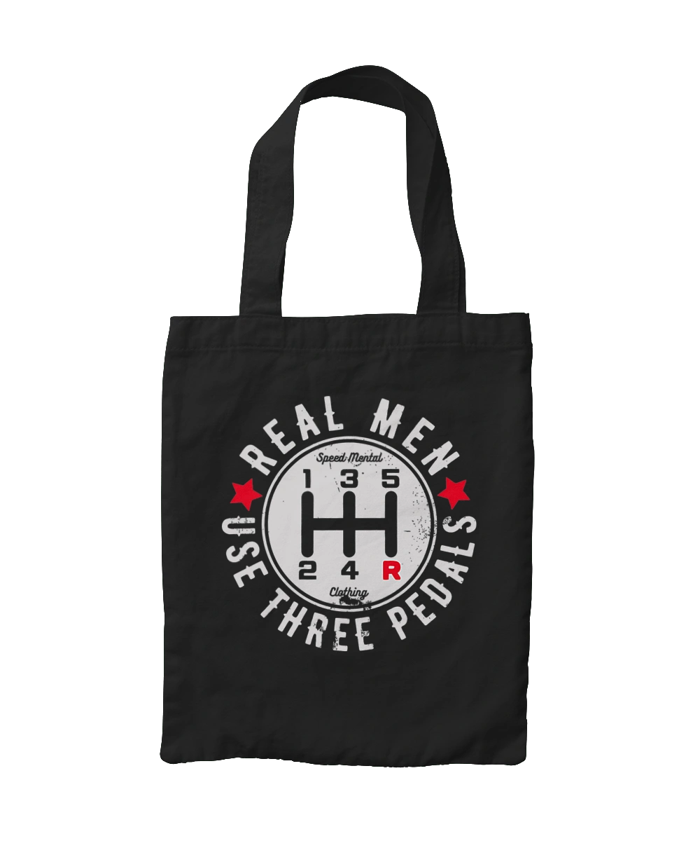 Real men use three pedals