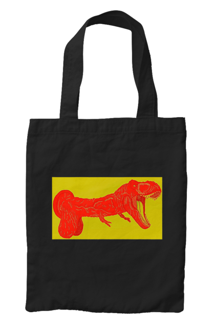 Сумка з принтом "Член Динозавр". Динозавр, писюн, член. 2070702