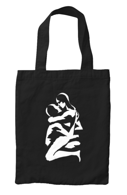 Сумка з принтом "Білі Тіла". Жінка, контур, тіла, чоловік. 2070702