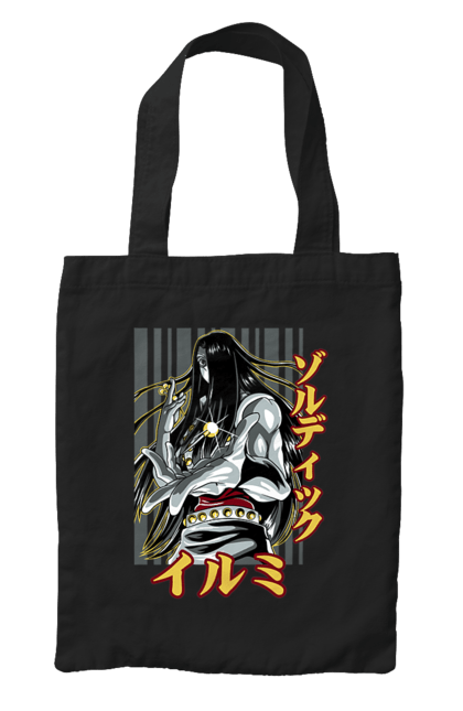 Bag with prints Hunter × Hunter Illumi Zoldyck. Anime, hunter, hunter × hunter, hunter hunter, illumi, illumi zoldyck, manga, zoldyck. 2070702