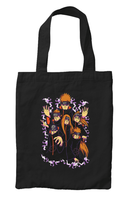 Bag with prints Naruto Akatsuki. Akatsuki, anime, character, manga, naruto, ninja, pain, tv series, yahiko. 2070702