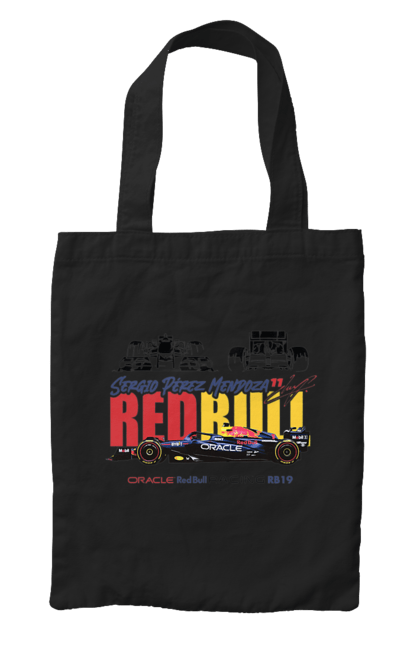 Сумка з принтом "Red Bull Racing RB19". Red bull, авто, автомобіль, болід, гонка, ред булл, редбул, спорт, формула 1. 2070702