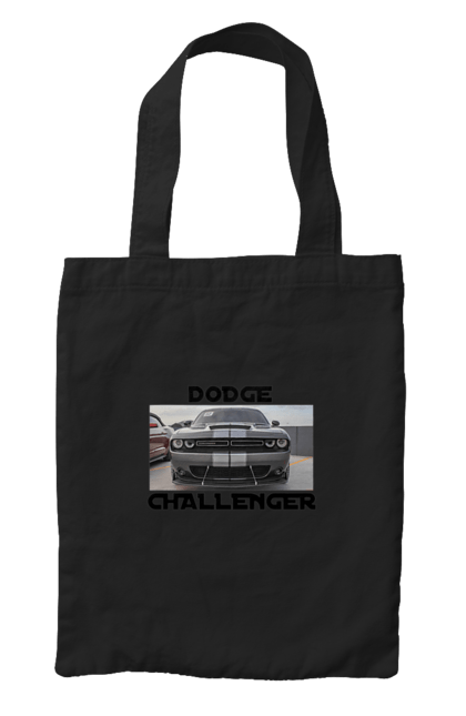 Сумка з принтом "Додж челенджер". Автомобіль, американська легенда, додж челенджер, культове авто, масл кар, потужний автомобіль. 2070702