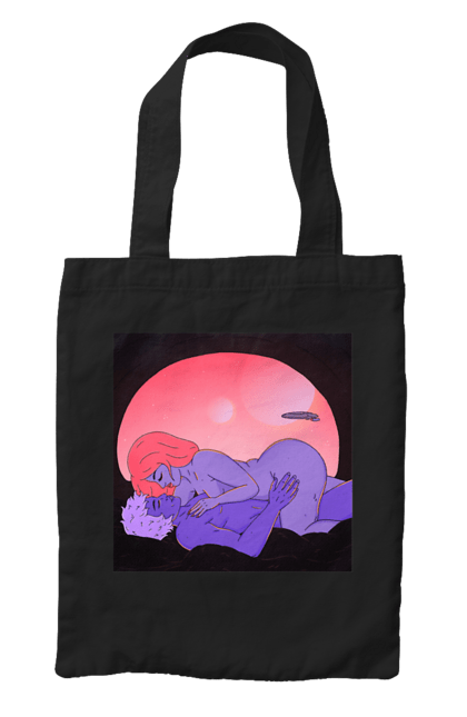 Сумка з принтом "Інопланетяни Дівчина І Хлопець". Голі, дівчина, хлопець. 2070702