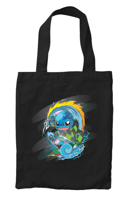 Bag with prints Pokemon Squirtle. Anime, games, nintendo, pokemon, pokemon go, squirtle. 2070702