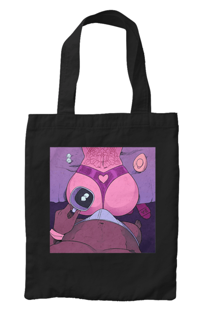 Сумка з принтом "Ранкова Кава З Жопкою". Гола, жопа, кава, труси. 2070702