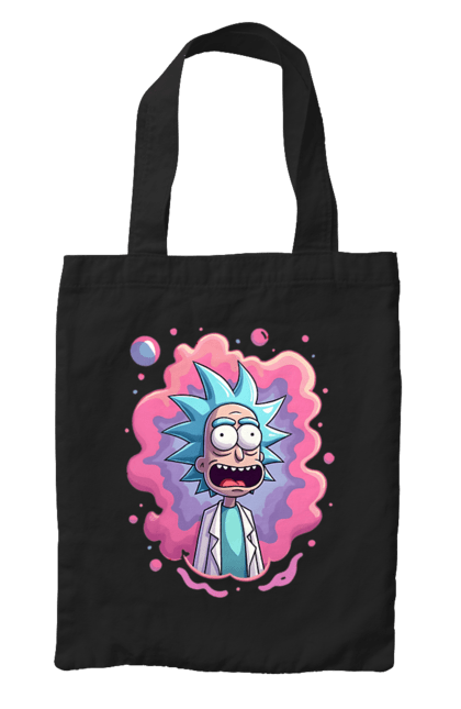 Сумка з принтом "Рік та Морті". Rick and morty, мультфільм, наукова фантастика, пригоди, рік, рік і морті, трагікомедія, чорний гумор. 2070702