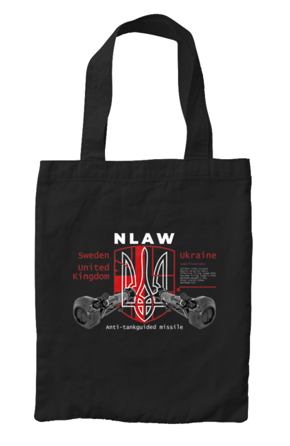 Сумка з принтом "NLAW". Caesar, himars, nlaw, patriot, weapon, zaluzhny. 2070702