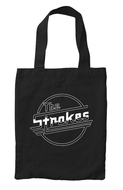 Сумка с принтом The Strokes. Strokes, альтернативный рок, гаражный рок, группа, инди, инди-рок, музыка, постпанк-ривайвл, рок. 2070702