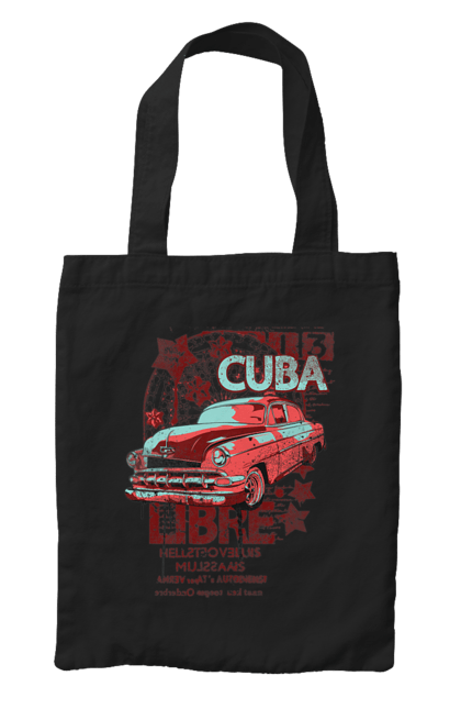 Сумка з принтом "Куба, Машина". Куба, машина, ретро. futbolka.stylus.ua