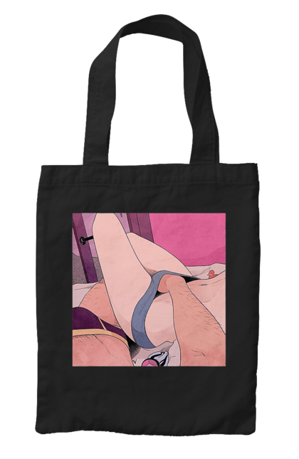 Сумка з принтом "Чоловіча Рука В Жіночих Трусиках". Гра, ліжко, труси. 2070702