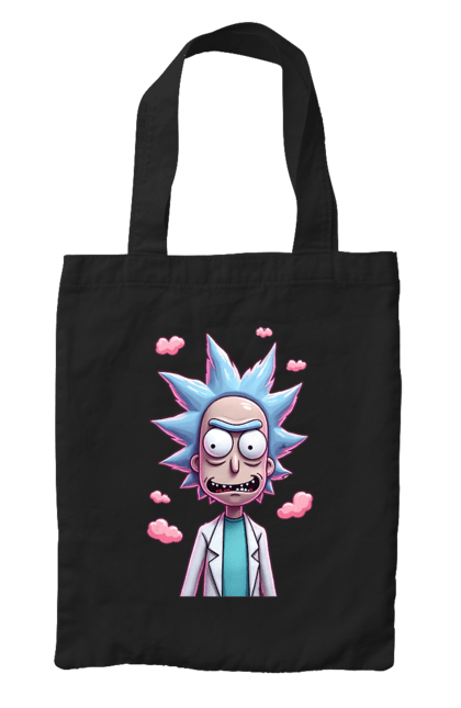 Сумка з принтом "Рік та Морті". Rick and morty, мультфільм, наукова фантастика, пригоди, рік, рік і морті, трагікомедія, чорний гумор. 2070702