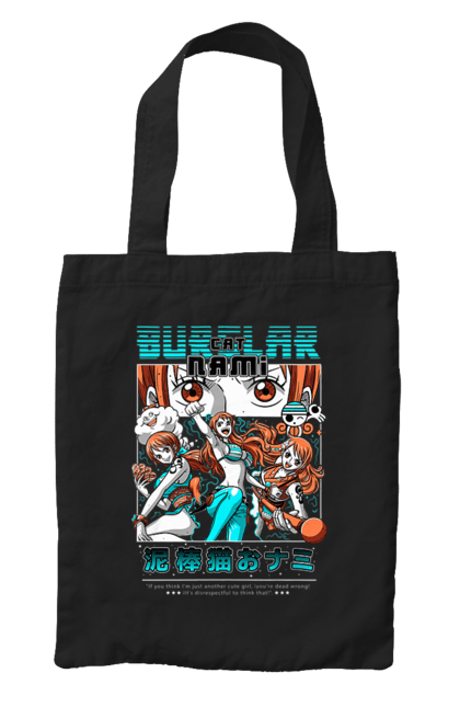 Bag with prints One Piece Nami. Anime, cat burglar, manga, nami, one piece, straw hat pirates. 2070702