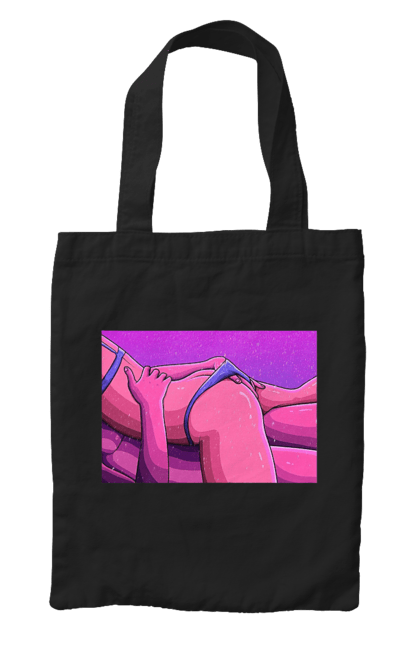 Сумка з принтом "Зняття Трусиків З Дівчини". Гола, тіла, труси. 2070702