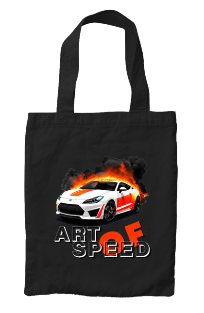 Сумка з принтом "Швидкість". Авто, автомобіль, автомобільний, гонка, швидкість. 2070702